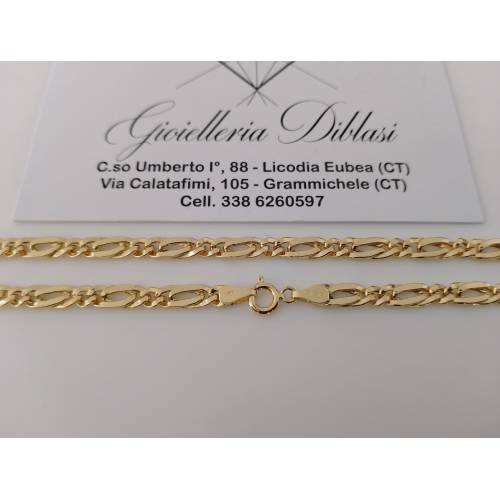 COLLANA In ORO GIALLO 18 Karati 750%...