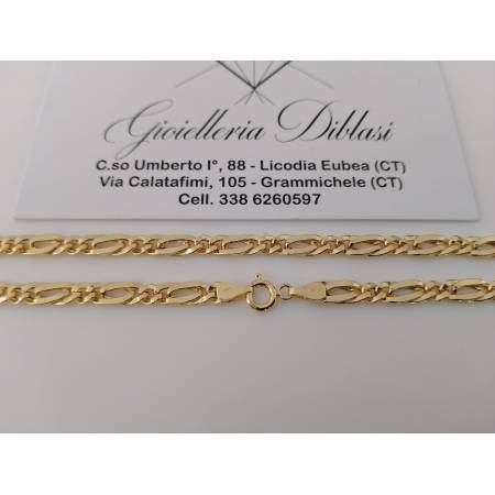 COLLANA In ORO GIALLO 18 Karati 750% Uomo Donna COLLIER Catena Lucida Girocollo