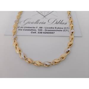 COLLANA ORO Bicolore GIALLO...
