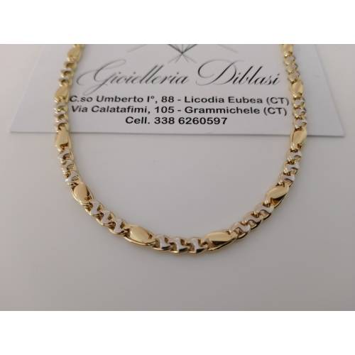 COLLANA Collier CATENA Girocollo ORO...