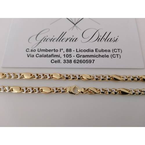 COLLANA Collier CATENA Girocollo ORO...