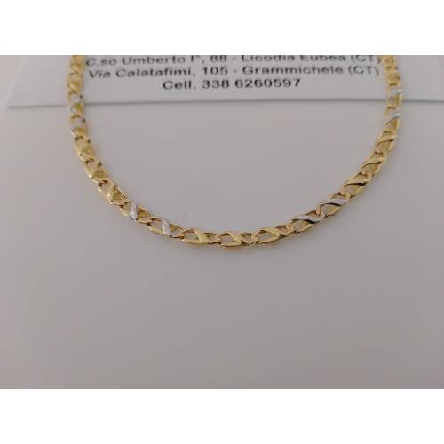 COLLANA Collier CATENA Girocollo ORO...
