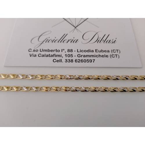 COLLANA Collier CATENA Girocollo ORO...
