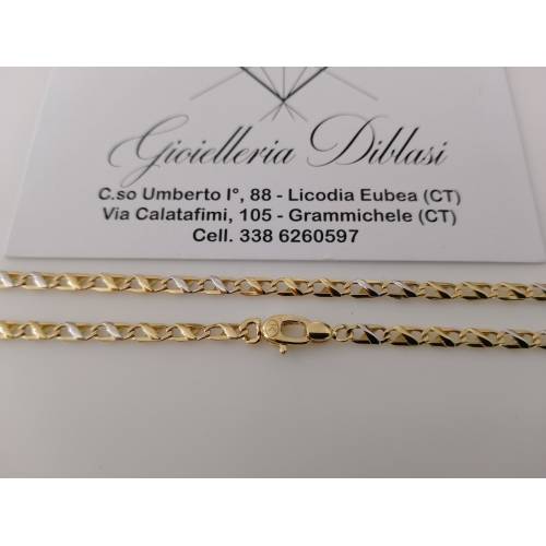 COLLANA Collier CATENA Girocollo ORO...