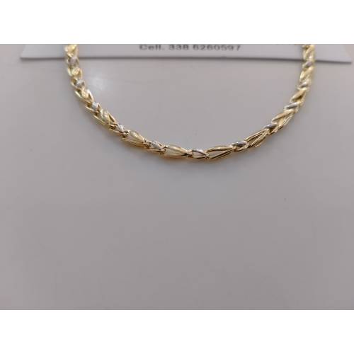 COLLANA ORO 18 KT 750% Bicolore...