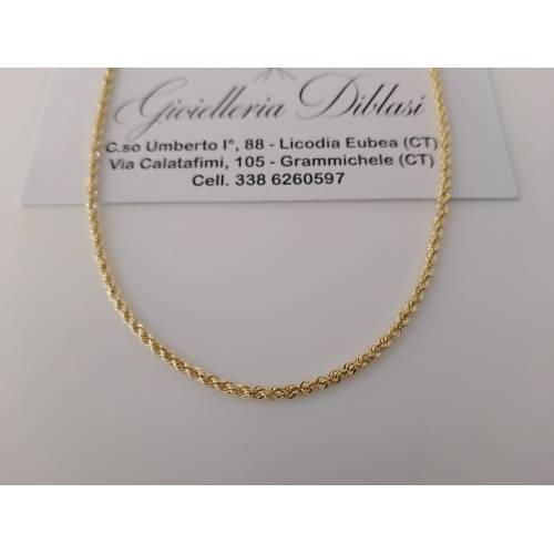 COLLANA ORO GIALLO 18 Karati 750%...