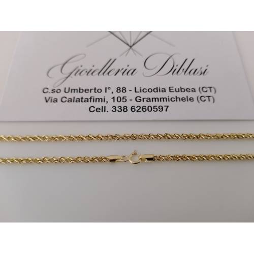 COLLANA ORO GIALLO 18 Karati 750%...
