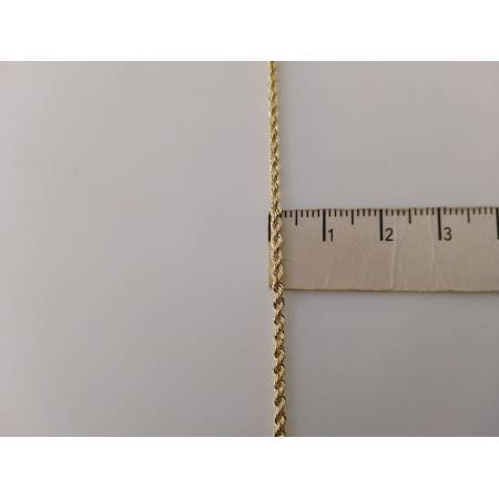 COLLANA ORO GIALLO 18 Karati 750% Modello CORDA LASER FUNE Uomo Donna Unisex