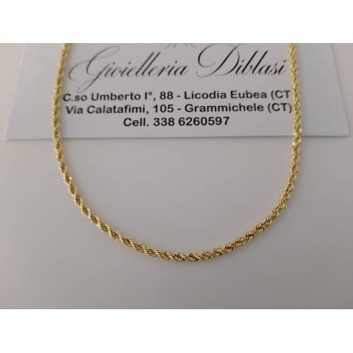 COLLANA ORO GIALLO 18 Karati 750%...
