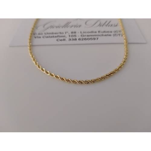 COLLANA ORO GIALLO 18 Karati 750%...