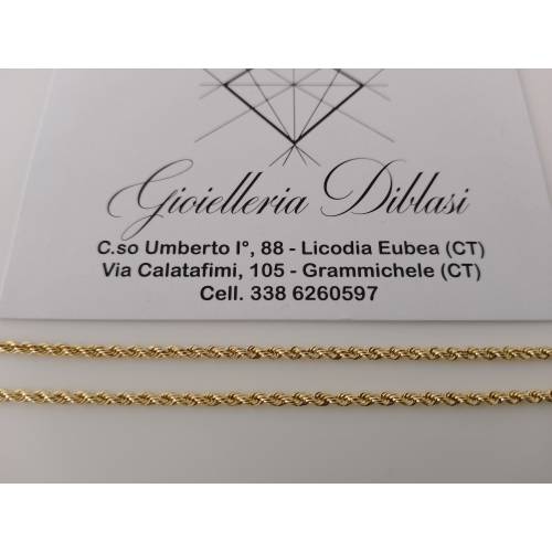 COLLANA ORO GIALLO 18 Karati 750%...