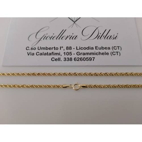 COLLANA ORO GIALLO 18 Karati 750%...