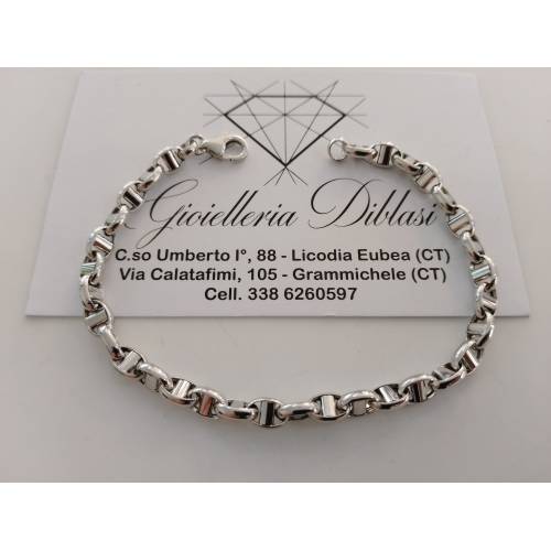 BRACCIALE ORO BIANCO 18 Karati...