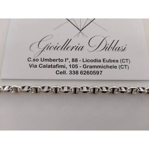 BRACCIALE ORO BIANCO 18 Karati...