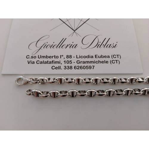 BRACCIALE ORO BIANCO 18 Karati...