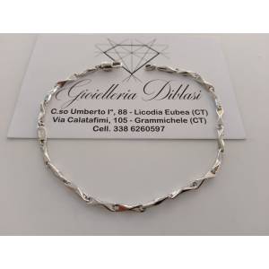 BRACCIALE ORO BIANCO 18 Kt...