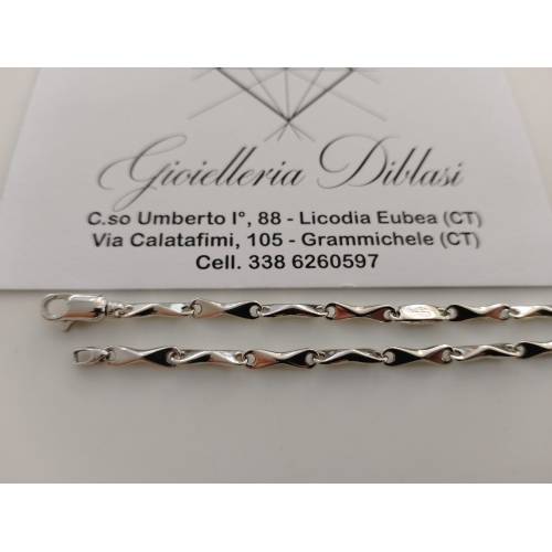 BRACCIALE ORO BIANCO 18 Kt 750%...