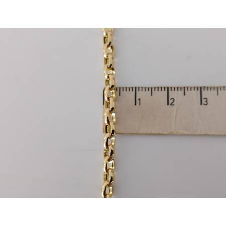 COLLANA ORO GIALLO 18 Karati 750% Uomo Donna COLLIER Catena Rolò Ovale Girocollo