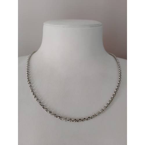 COLLANA Collier ORO BIANCO 18 Karati...