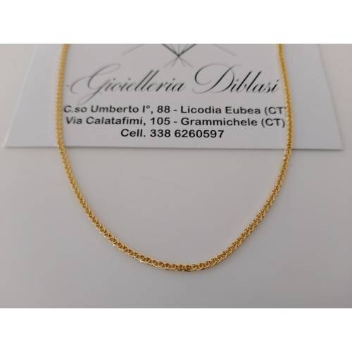 COLLANA ORO GIALLO 18 Karati 750%...