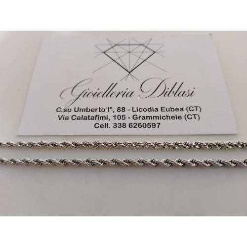 BRACCIALE ORO BIANCO 18 Karati 750%...
