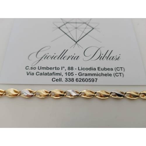 BRACCIALE Uomo Donna In Oro 18 Karati...