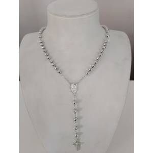 COLLANA ROSARIO ORO BIANCO...