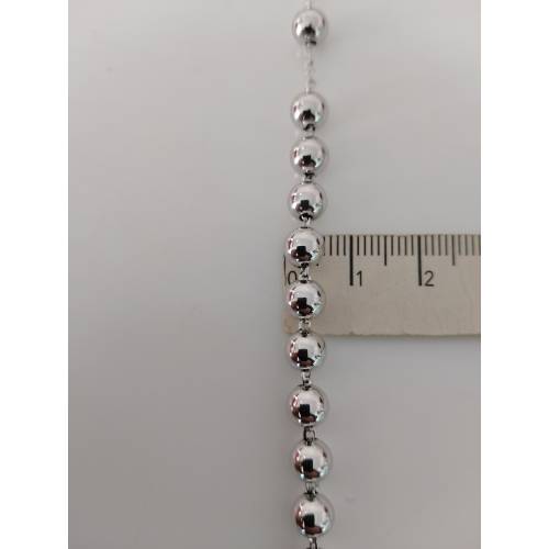 COLLANA ROSARIO ORO BIANCO 750 18K...