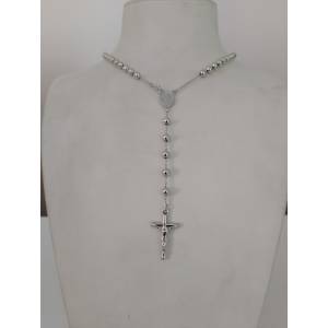 COLLANA ROSARIO ORO BIANCO...