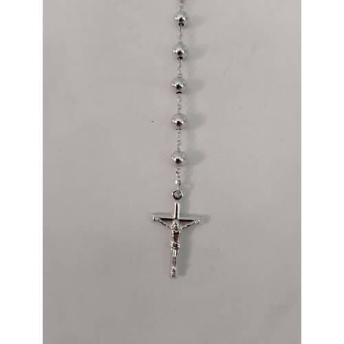 COLLANA ROSARIO ORO BIANCO 750 18K...