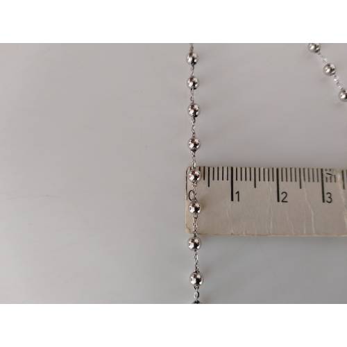 COLLANA ROSARIO ORO BIANCO 750 18K...