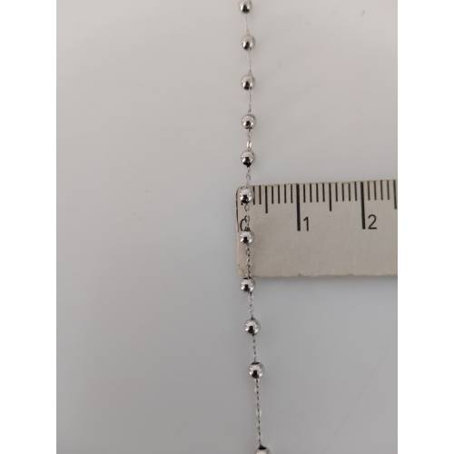 COLLANA ROSARIO ORO BIANCO 750 18K...