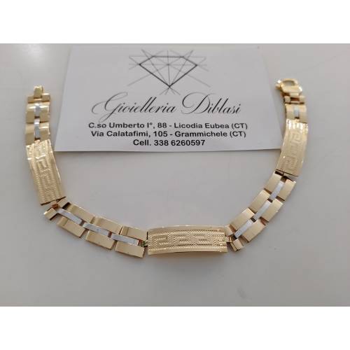 BRACCIALE ORO 18 Karati 750% Uomo...
