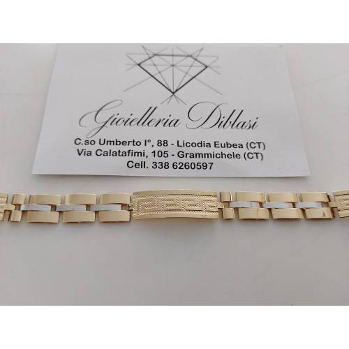 BRACCIALE ORO 18 Karati 750% Uomo...