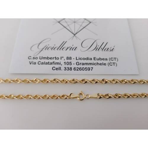 COLLANA ORO GIALLO 18 KARATI 750%...