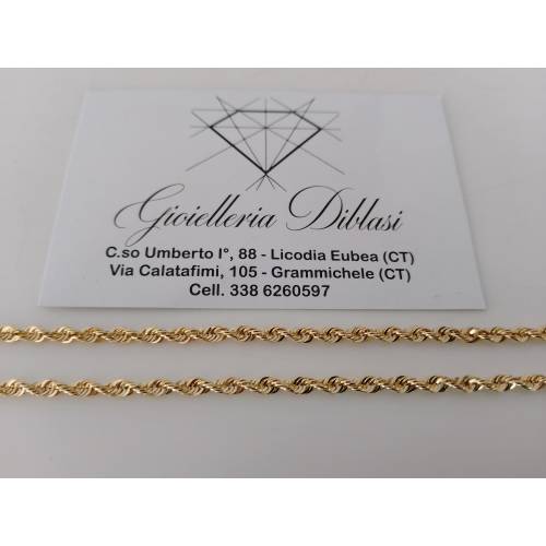 COLLANA ORO GIALLO 18 KARATI 750%...