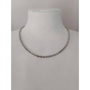 COLLANA ORO BIANCO 18...