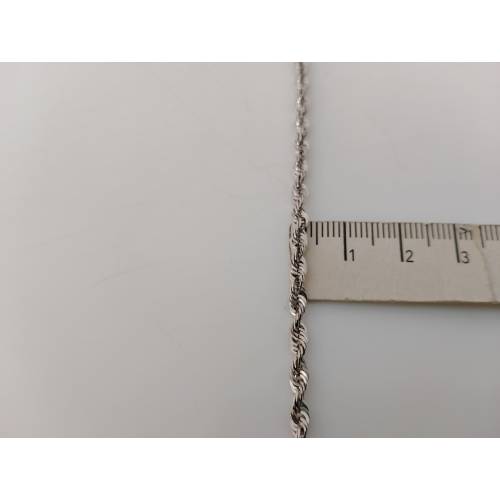 COLLANA ORO BIANCO 18 KARATI 750%...