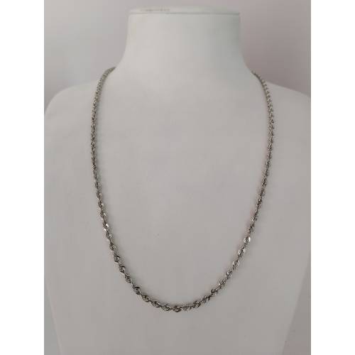 COLLANA ORO BIANCO 18 KARATI 750%...