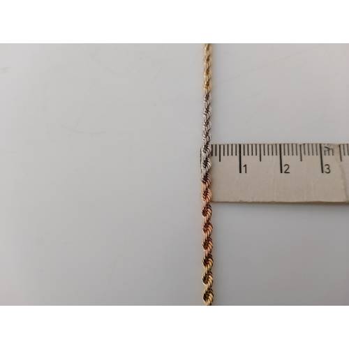 COLLANA ORO GIALLO BIANCO ROSSO 18...