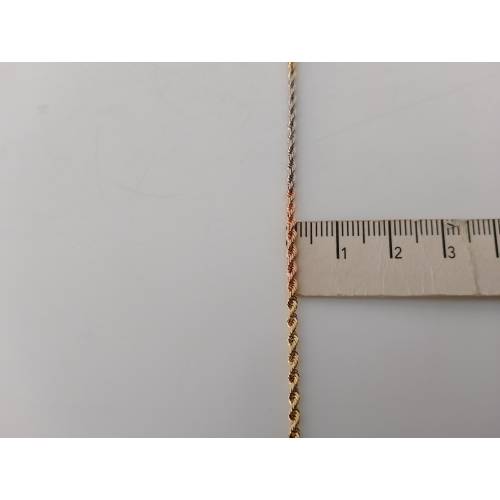 COLLANA ORO GIALLO BIANCO ROSSO 18...