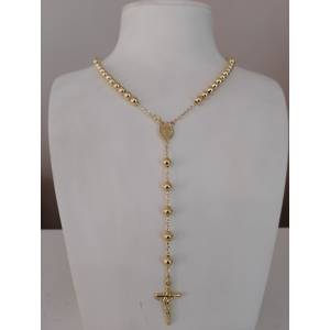 COLLANA ROSARIO ORO GIALLO...