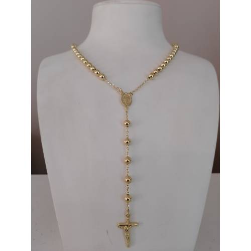 COLLANA ROSARIO ORO GIALLO 750 18K...