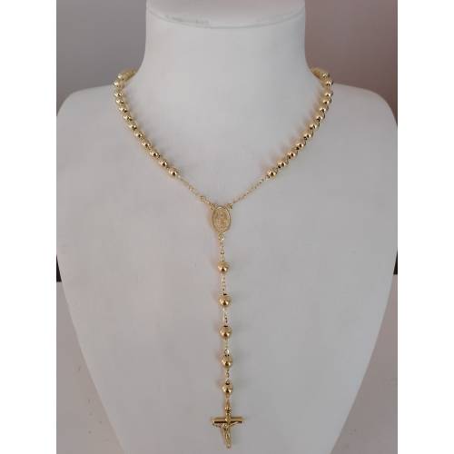 COLLANA ROSARIO ORO GIALLO 750 18K...