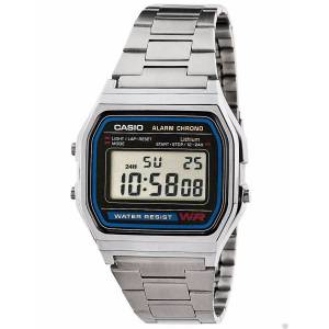 Casio A-158WA Orologio Vintage, crono,luce, batt.7 anni - 1