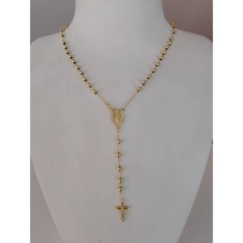 COLLANA ROSARIO ORO GIALLO 750 18K...