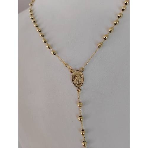 COLLANA ROSARIO ORO GIALLO 750 18K...