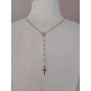 COLLANA ROSARIO ORO GIALLO...