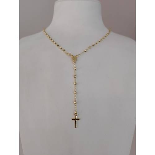 COLLANA ROSARIO ORO GIALLO 750 18K...
