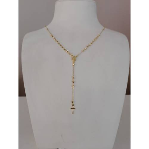 COLLANA ROSARIO ORO GIALLO 750 18K...